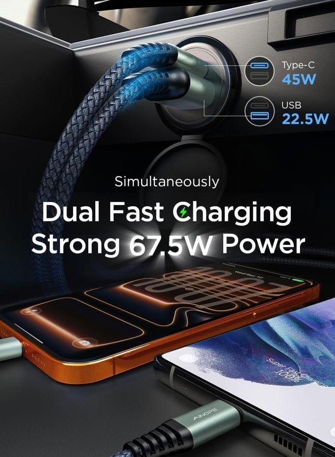 Ainope USB C Car Charger 54W iPhone Car Charger Adapter [Mini&Metal] USB Car Charger Fast Charge PD36W&QC3.0 Car Phone Charger Fast Charging For iPhone 14 Pro Max Plus 13 12 Samsung S23/22/21 Pixel - Image 5